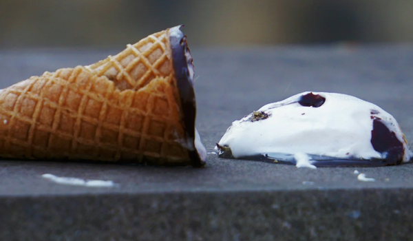 fallen ice cream